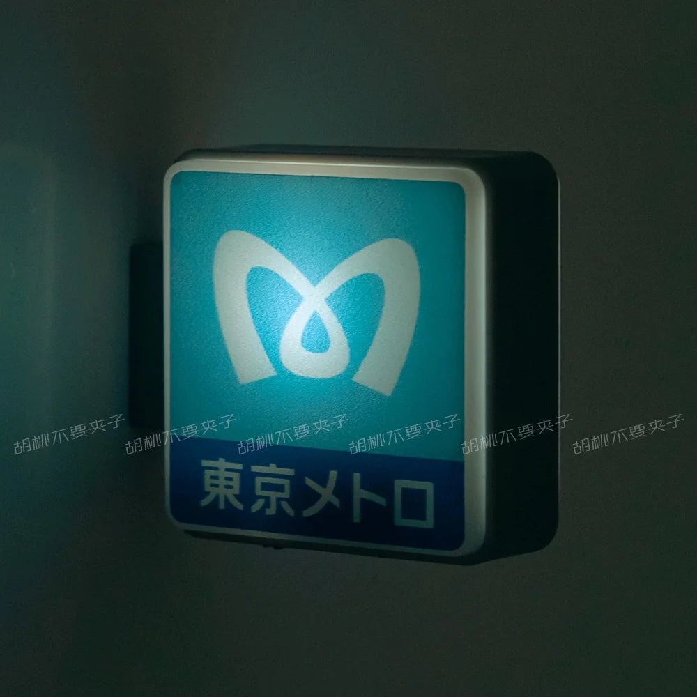 New Home Accessories Japan 711 Family Lawson Light Sign Fridge Magnets Creative Miniature DIY Magnetic Decorations