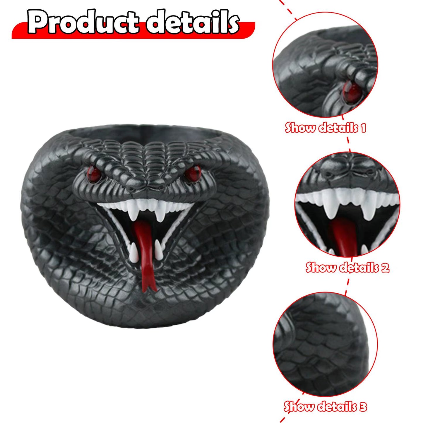 Resin Flower Pot for Succulents and Indoor Plants - Stylish Snake Planter for Windowsills and Farmhouse Desks, Suitable for Indoor and Outdoor Use