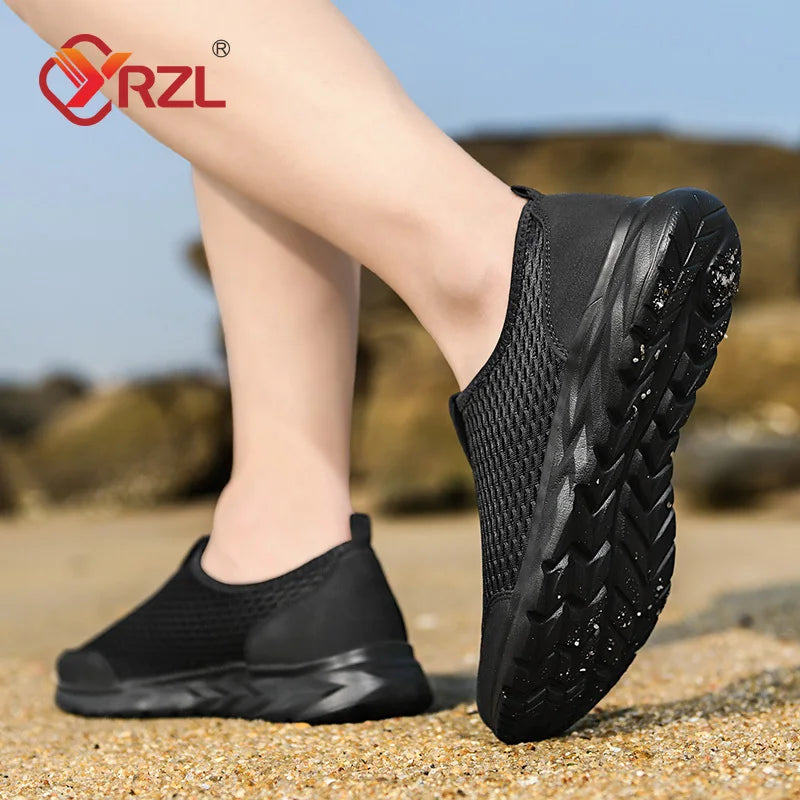Men'S Sneakers Breathable Mesh Men Casual Shoes Outdoor Non-Slip Big Size Loafers Walking Lightweight Male Tennis Shoes