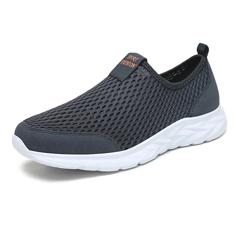 Men'S Sneakers Breathable Mesh Men Casual Shoes Outdoor Non-Slip Big Size Loafers Walking Lightweight Male Tennis Shoes