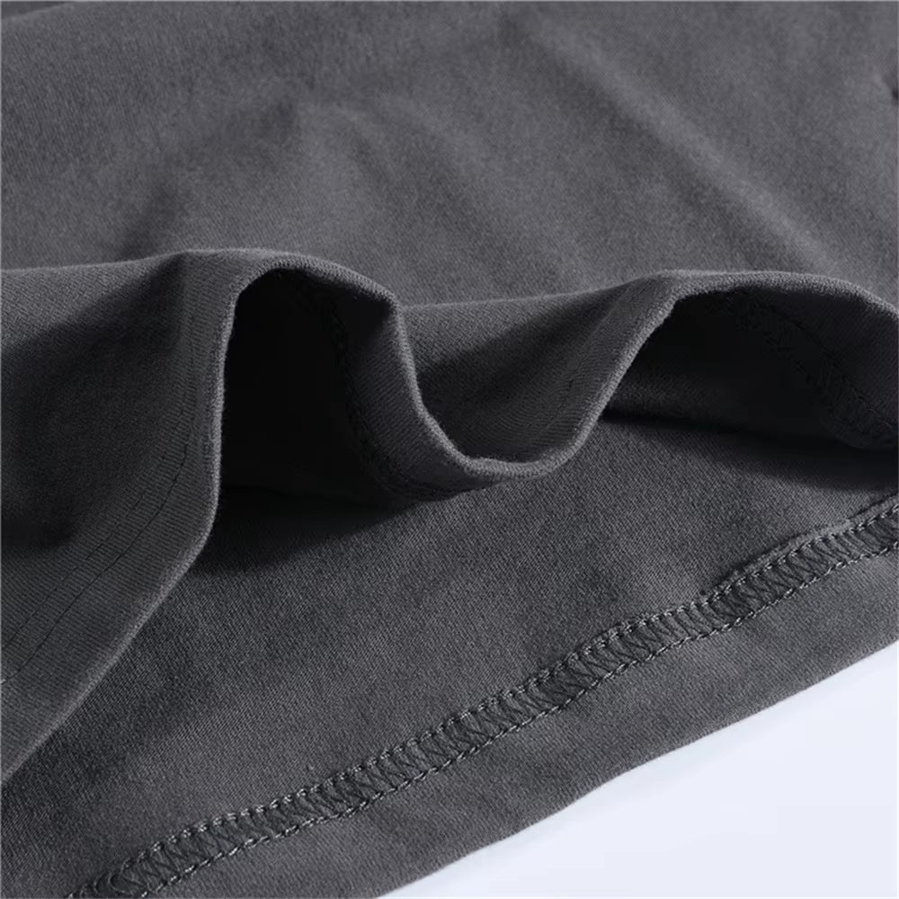 Men's 100% Cotton Long Sleeve T-Shirt - Solid Casual Spring Collection, High-Quality Classic Tops