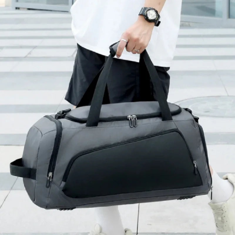 Sport Fitness Duffel Bag with Shoes Pack Gym Yoga Handbag Dry Wet Outdoor Hiking Camping Climbing Pouch Fishing Gear Storage Bag