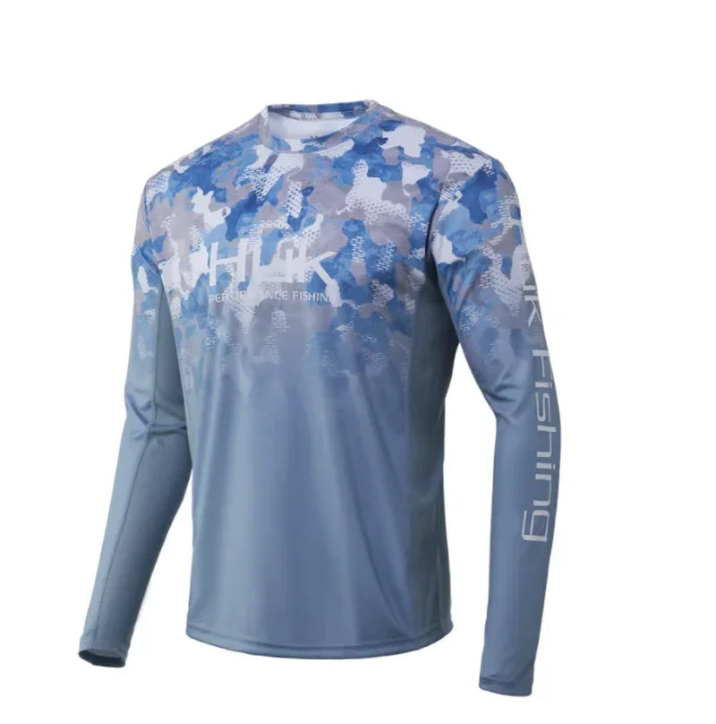 Men'S Fishing Long Sleeve Uv Protection Quick Dry Performance Shirts Fishing Hiking Clothing Camisa De Pesca Breathable Tops