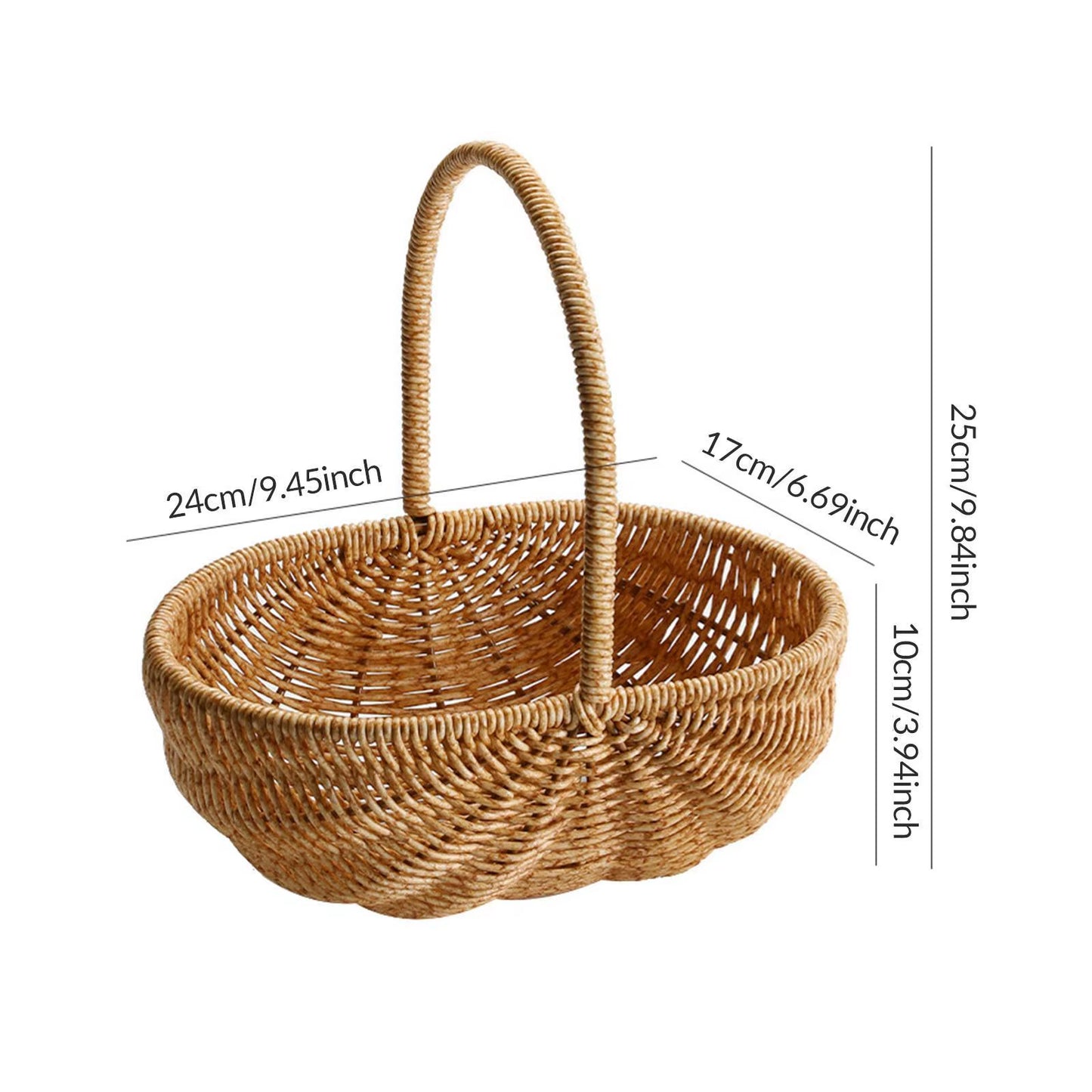 Rustic Portable Outdoor Picnic Basket and Planter Holder
