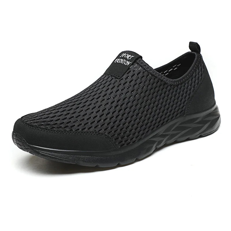 Men'S Sneakers Breathable Mesh Men Casual Shoes Outdoor Non-Slip Big Size Loafers Walking Lightweight Male Tennis Shoes