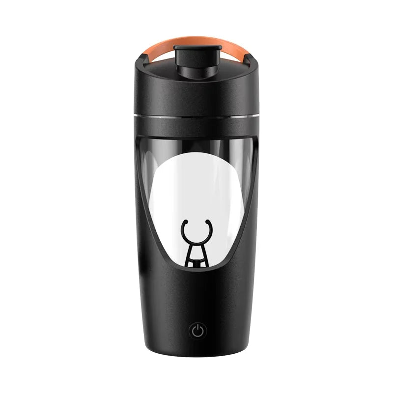 650Ml Electric Protein Shaker Cup with Powder Storage Container Mixer Cup Gym Sport Water Bottles with Wire Whisk Ball Drinkware