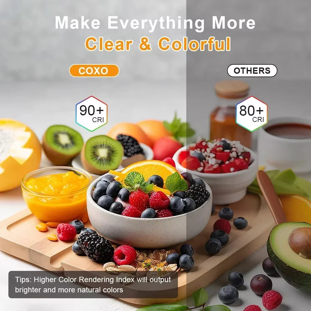 Linear Dimmable COB LED Strip Light - 24V/12V, 10mm, 528 LEDs, Flexible Tape for Room Decoration, Available in 3000K, 4000K, and 6500K Lighting Options, RA90