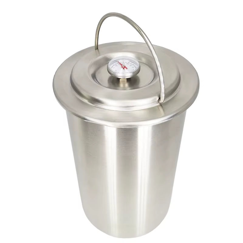 304 Stainless Steel Ham Press Maker with Thermometer - Professional Meat and Poultry Cooking Tool