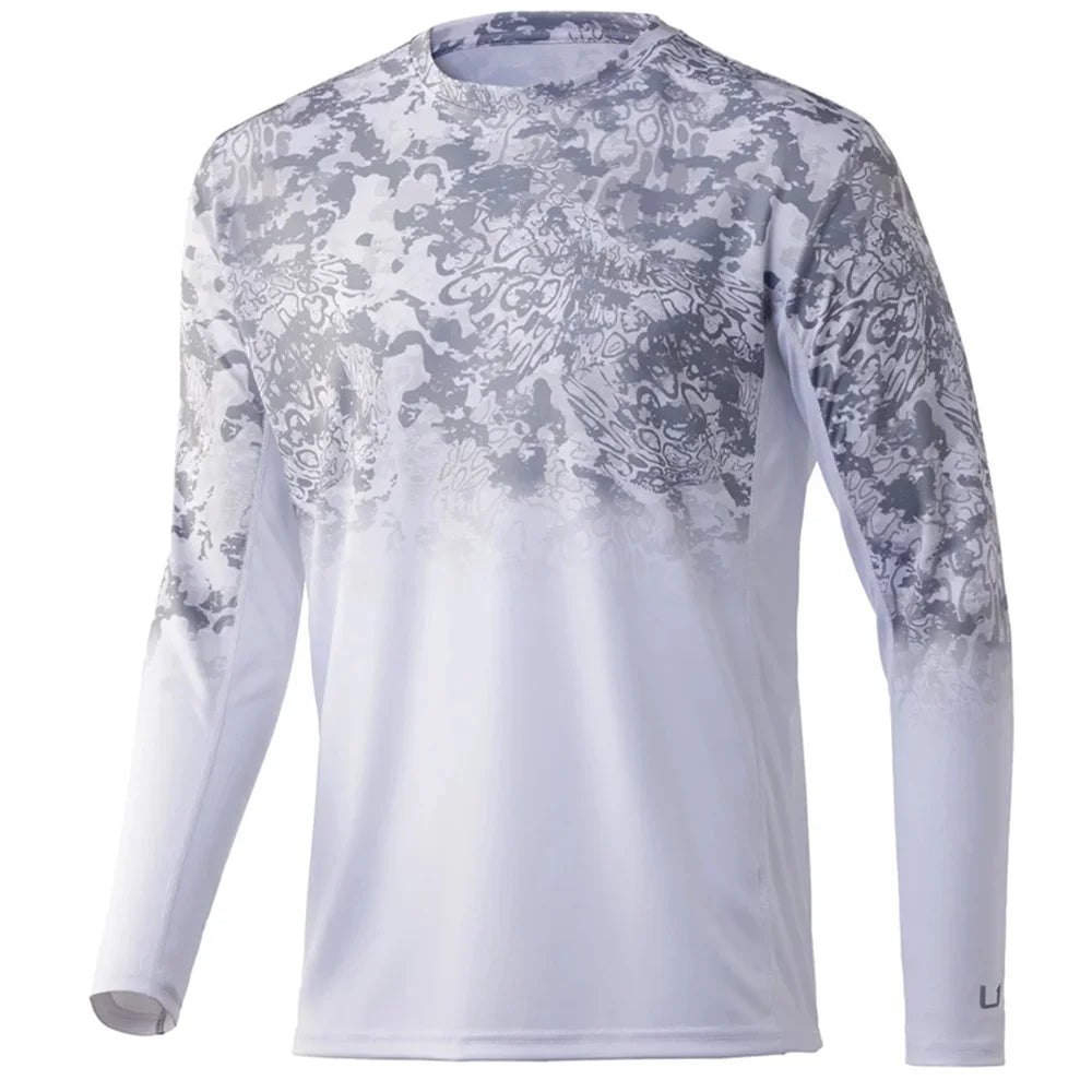 Men'S Fishing Long Sleeve Uv Protection Quick Dry Performance Shirts Fishing Hiking Clothing Camisa De Pesca Breathable Tops