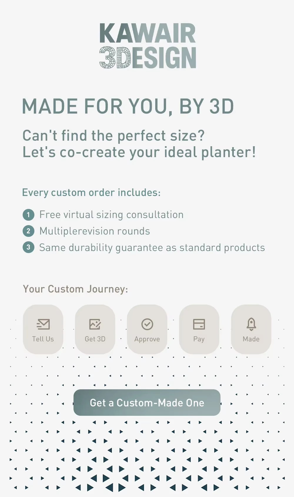 Biodegradable 3D Printed Plant Pot - Eco-Friendly Flower Planter for Home Decor and Sustainable Gifting