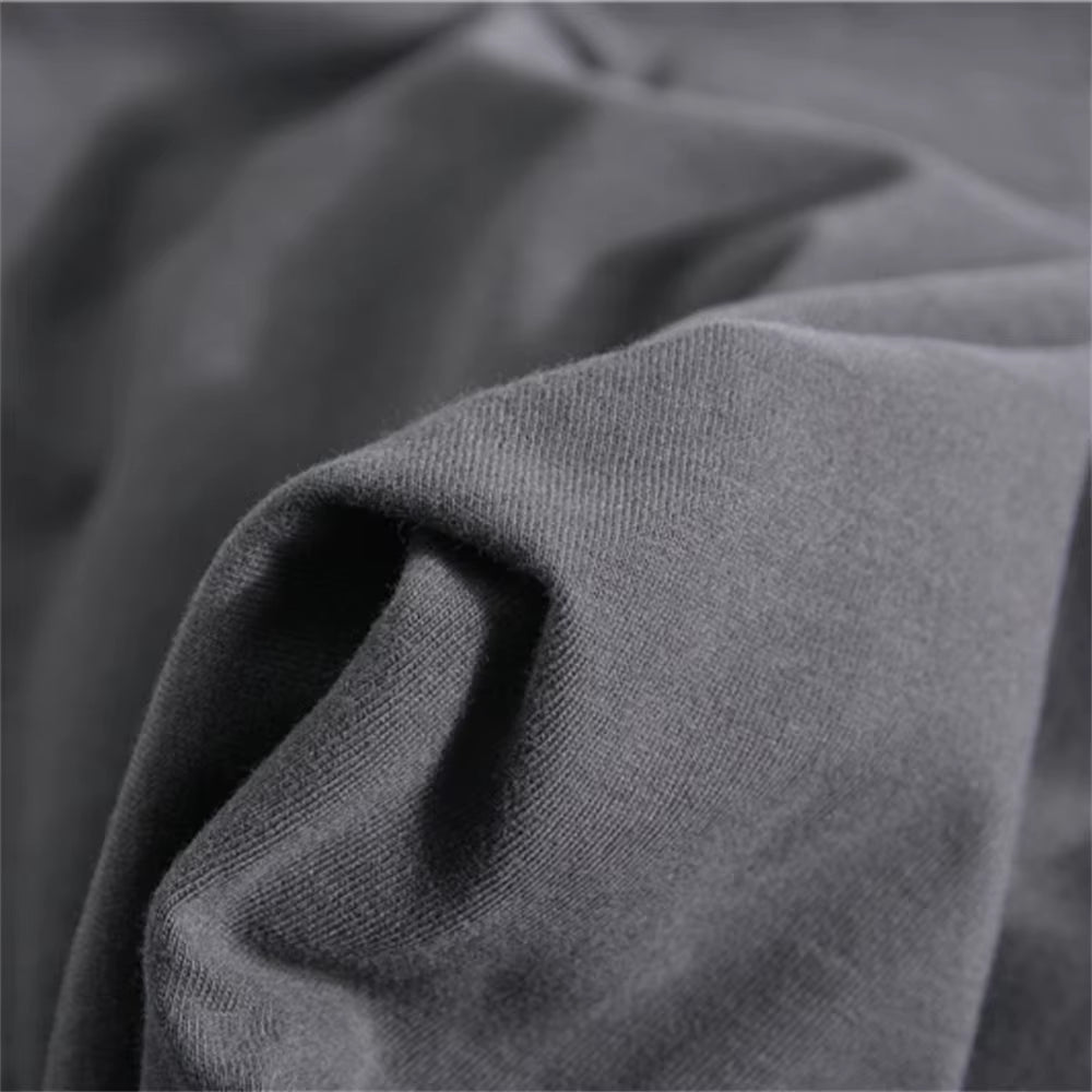 Men's 100% Cotton Long Sleeve T-Shirt - Solid Casual Spring Collection, High-Quality Classic Tops