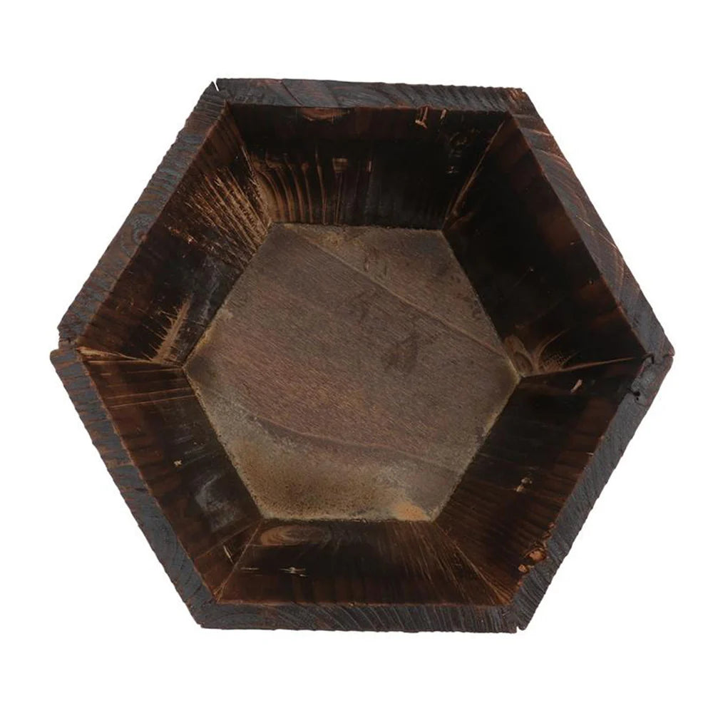 Rustic Wooden Barrel Flower Pots - High-Quality Indoor/Outdoor Planter Urns in Brown, Easy to Move