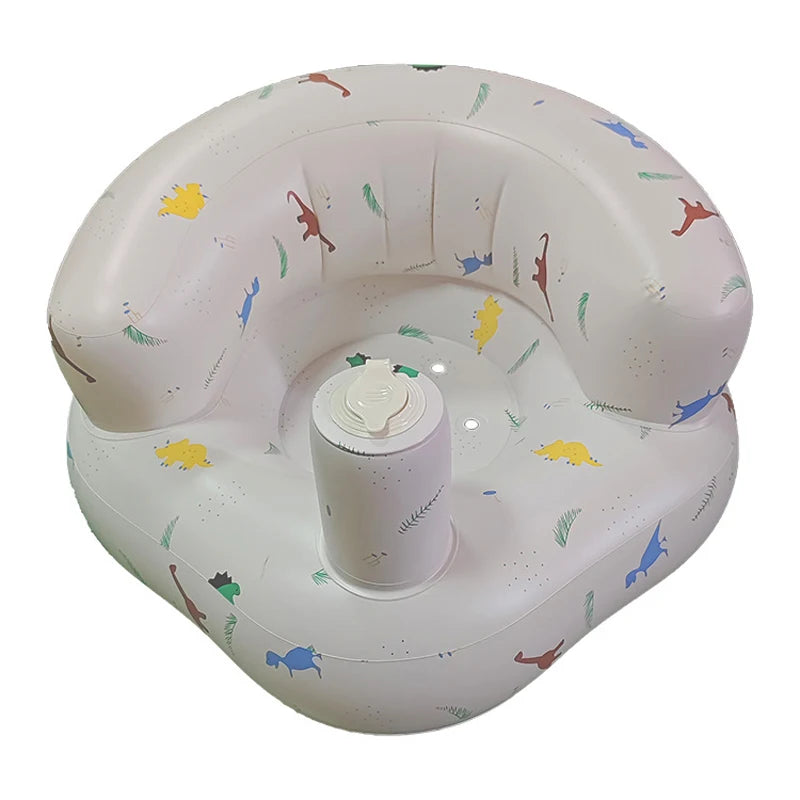 Babies 6-36 Months Inflatable Baby Seat Sofa,Built in Air Pump Children Baby Sofa,Bumbo Seat for Learning to Sit,Feeding,Camping