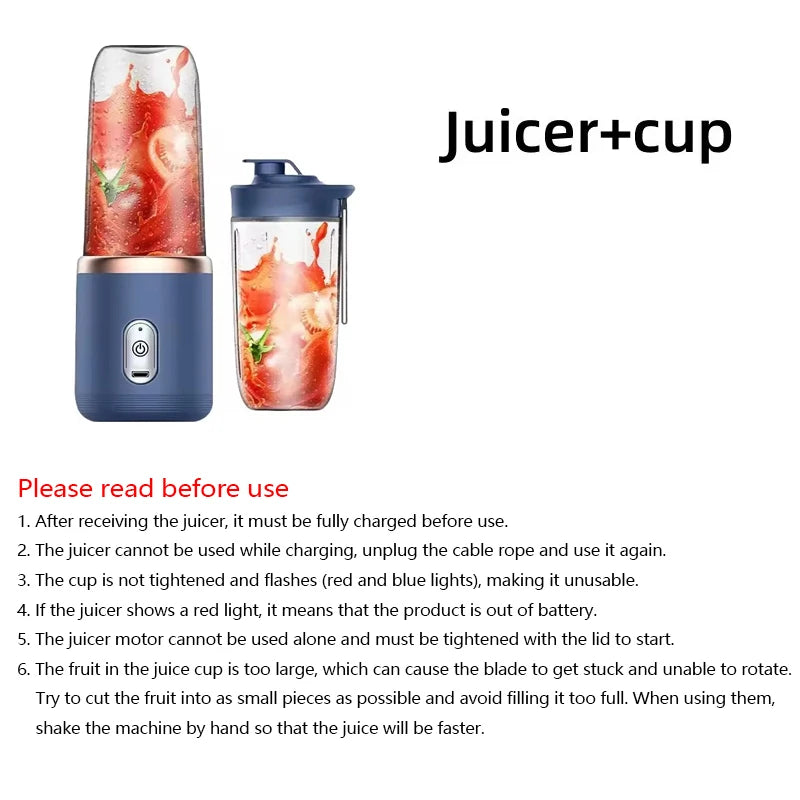 1Pc Multifunctional Electric Juicer for Children-Electric Blender Suitable for Children, Healthy Fruit Juice and Juicing.