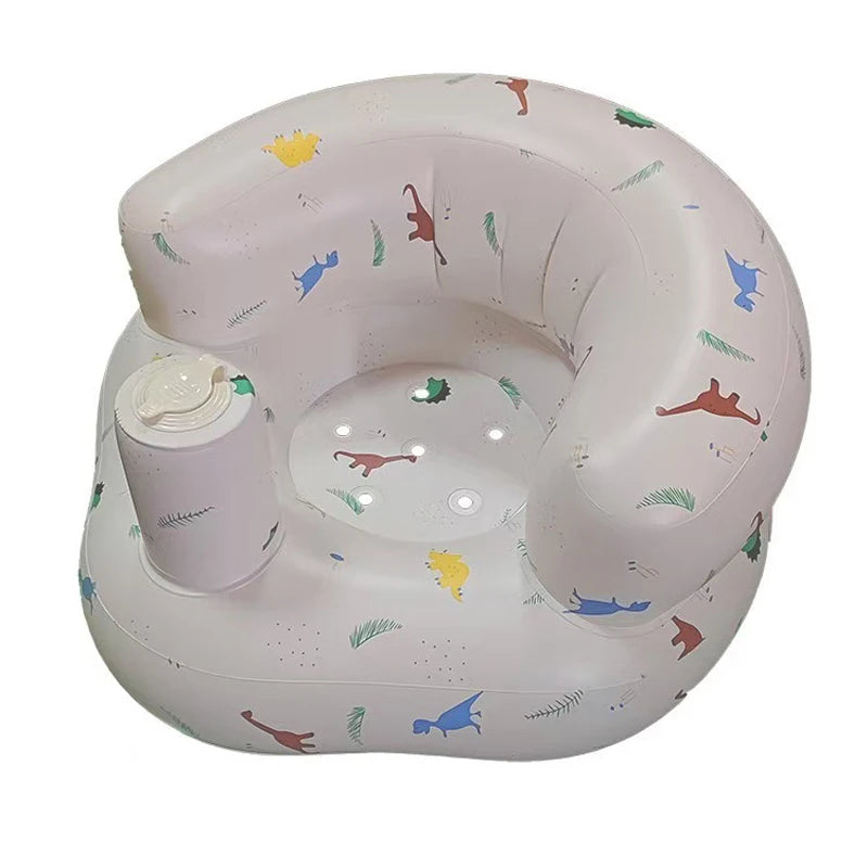 Babies 6-36 Months Inflatable Baby Seat Sofa,Built in Air Pump Children Baby Sofa,Bumbo Seat for Learning to Sit,Feeding,Camping