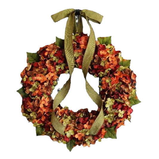 Artificial Thanksgiving Wreath - Elegant Floral Wall Hanging for Fall Decor, Suitable for Indoor and Outdoor Use
