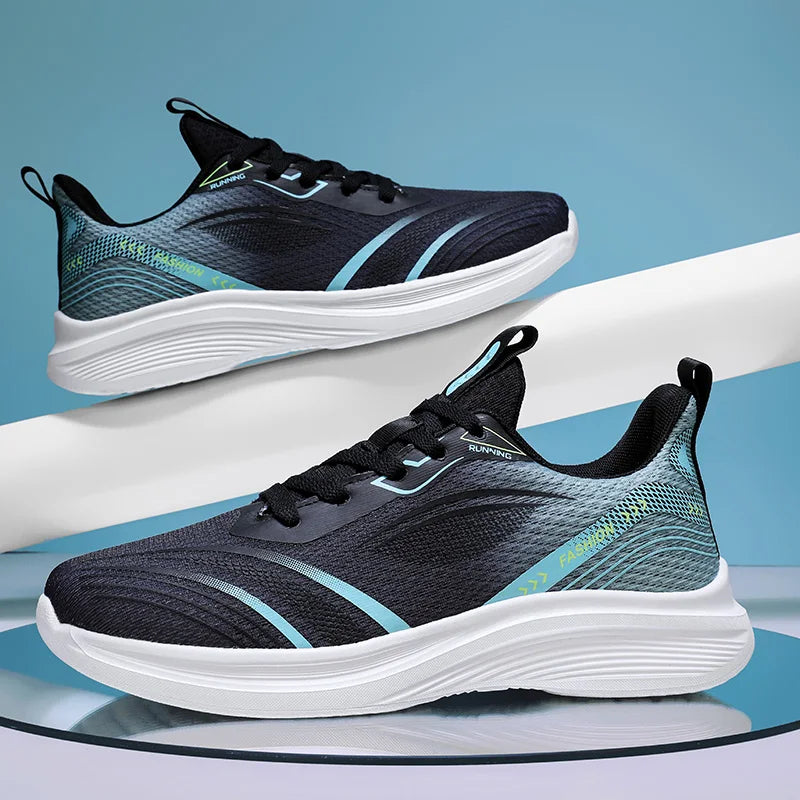 Men'S Sneakers Comfortable Breathable Lightweight Soft Non-Slip Flat Mesh Shoes Outdoor Casual Sports Shoes Big Size 39-50