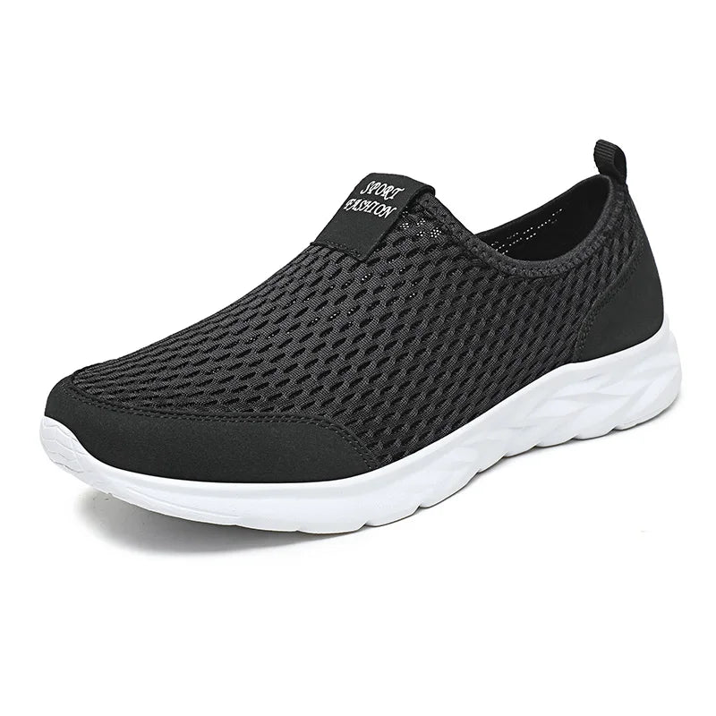 Men'S Sneakers Breathable Mesh Men Casual Shoes Outdoor Non-Slip Big Size Loafers Walking Lightweight Male Tennis Shoes