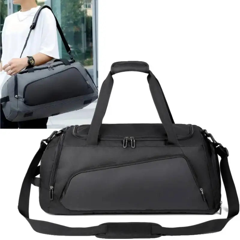 Sport Fitness Duffel Bag with Shoes Pack Gym Yoga Handbag Dry Wet Outdoor Hiking Camping Climbing Pouch Fishing Gear Storage Bag