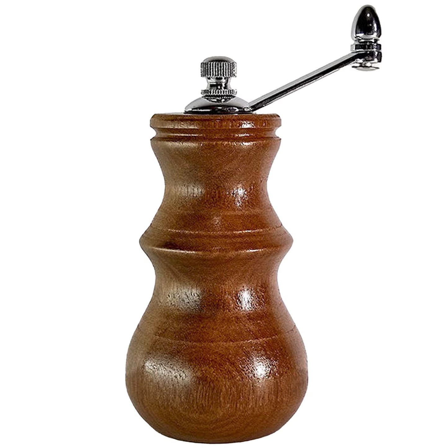 Premium Solid Wood Hand-Crank Pepper Grinder with Durable Ceramic Core for Home Kitchen Use