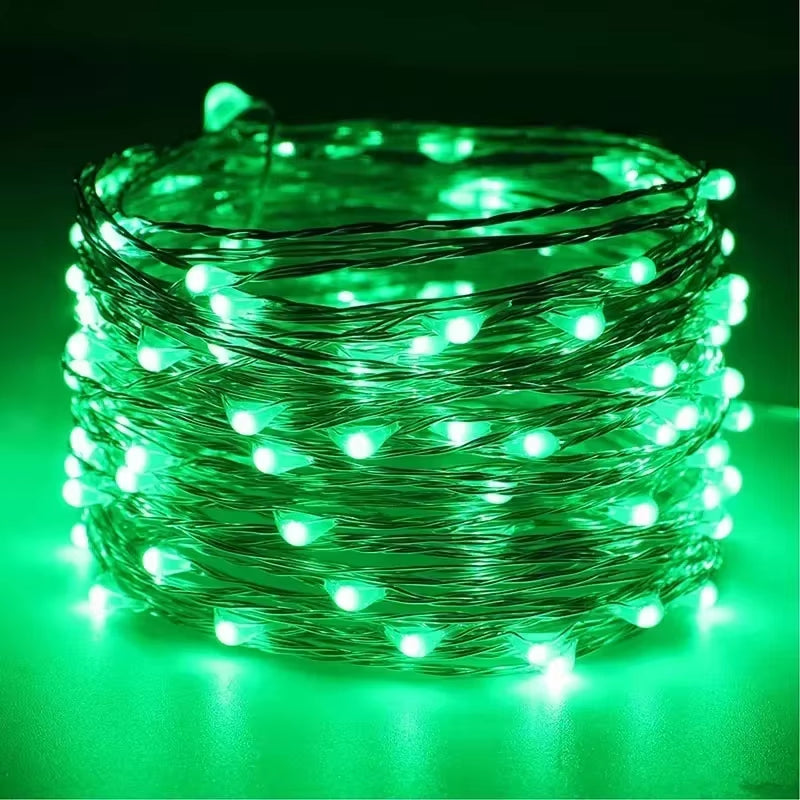 USB LED Copper Wire String Lights - Waterproof Fairy Lighting for Christmas, Weddings, and Party Decor (Available in 2M, 5M, 10M, 30M, 50M, 100M)