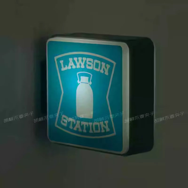 New Home Accessories Japan 711 Family Lawson Light Sign Fridge Magnets Creative Miniature DIY Magnetic Decorations