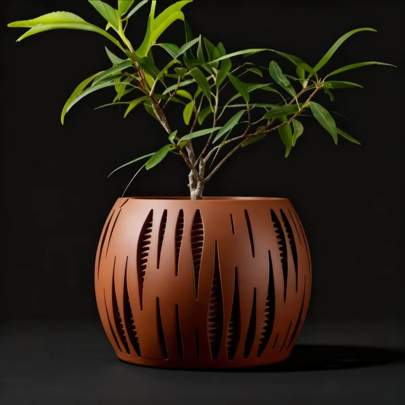 Biodegradable 3D Printed Plant Pot - Eco-Friendly Flower Planter for Home Decor and Sustainable Gifting