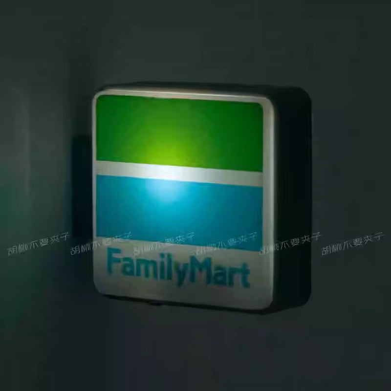 New Home Accessories Japan 711 Family Lawson Light Sign Fridge Magnets Creative Miniature DIY Magnetic Decorations