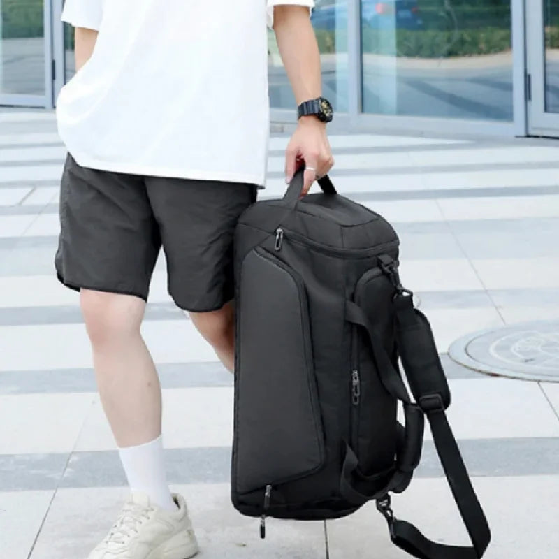 Sport Fitness Duffel Bag with Shoes Pack Gym Yoga Handbag Dry Wet Outdoor Hiking Camping Climbing Pouch Fishing Gear Storage Bag