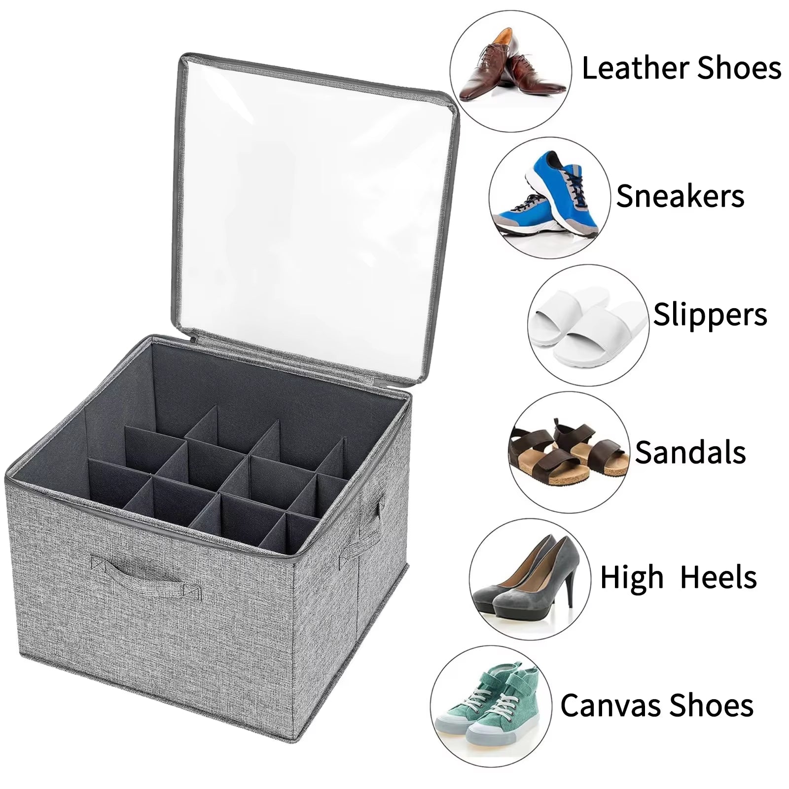 Foldable Shoe Storage Organizer - Dust-Proof and Space-Saving Shoe Cabinet