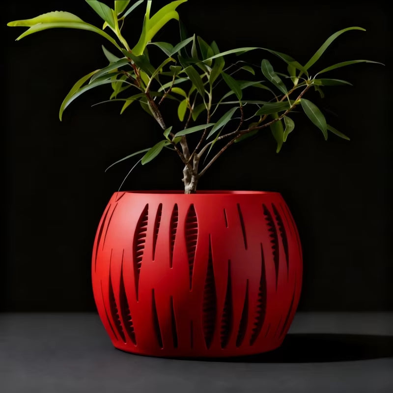 Biodegradable 3D Printed Plant Pot - Eco-Friendly Flower Planter for Home Decor and Sustainable Gifting