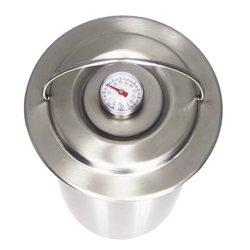 304 Stainless Steel Ham Press Maker with Thermometer - Professional Meat and Poultry Cooking Tool