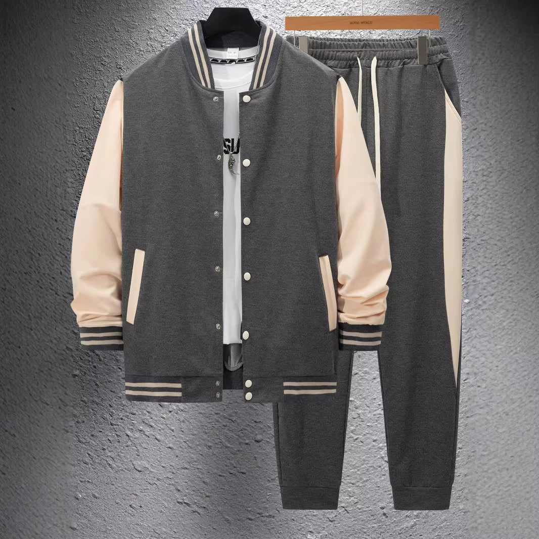 Men'S Fashion Spring and Summer Men'S Clothing, Selling Two-Piece Golf Men to Wear the Ball Sports Button Pocket Two-Piece Suit