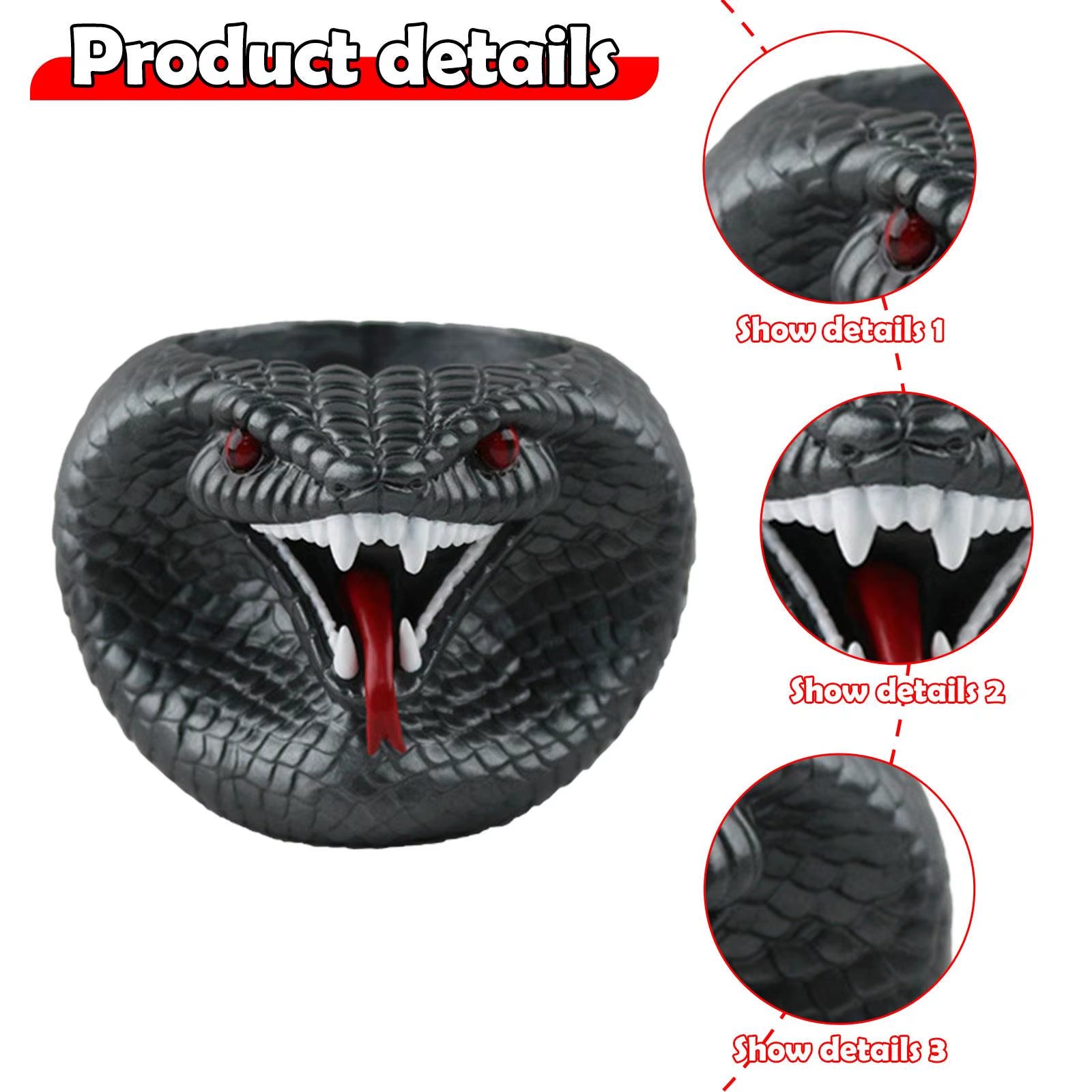 Resin Flower Pot for Succulents and Indoor Plants - Stylish Snake Planter for Windowsills and Farmhouse Desks, Suitable for Indoor and Outdoor Use