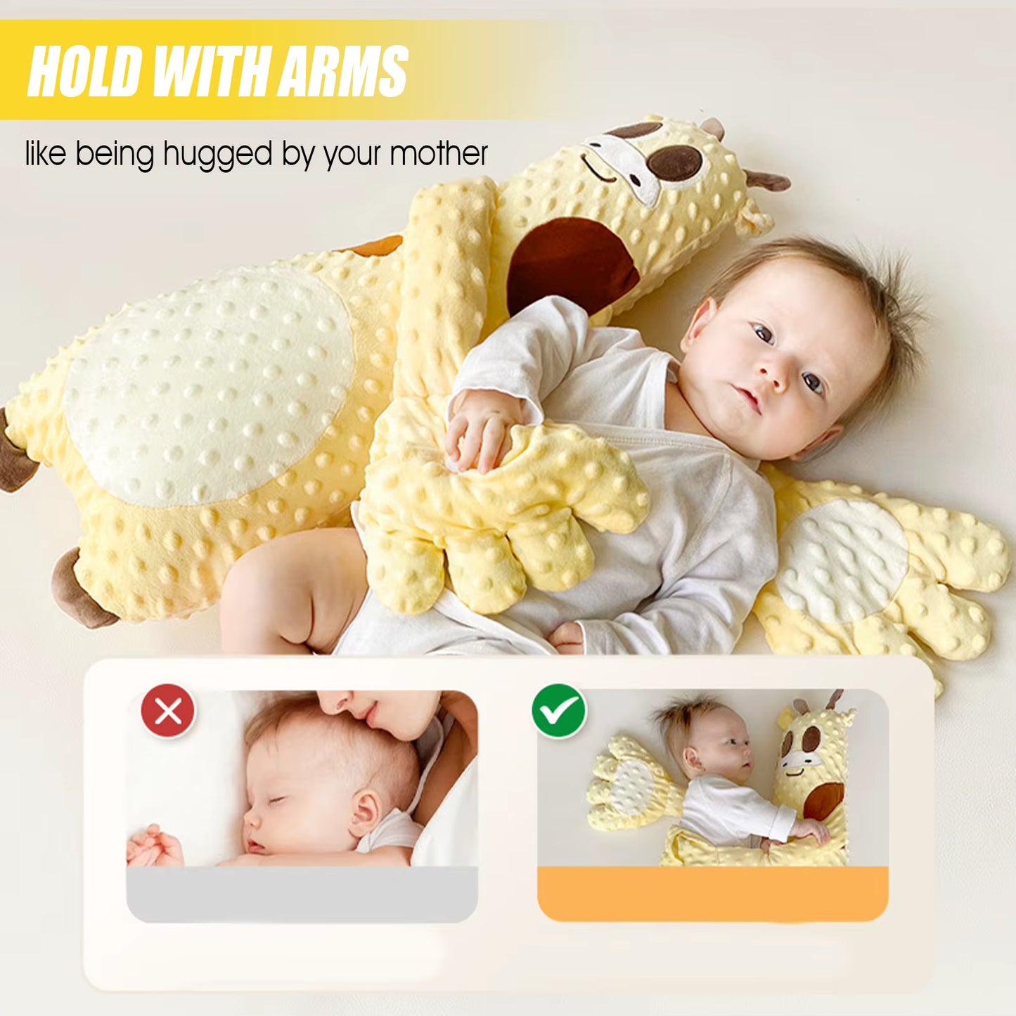 Soothing Palm for Toddler Remote Control Sleeping Patting Doll Cartoon Electric Baby Hand Pillow Infant Sleep Aid Companion
