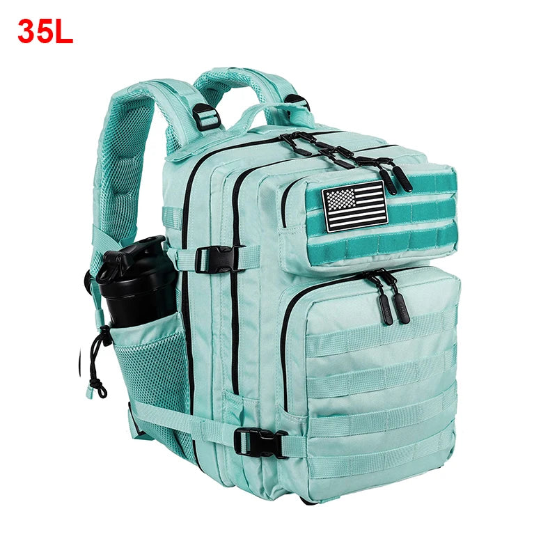 25L/35L/45L Gym Backapck Tactical Athlete Sports Fitness Bag Exercise Workout Weekend Travel Daypack with Bottle Holder