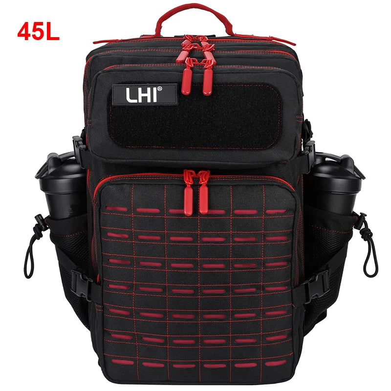 25L/35L/45L Gym Backapck Tactical Athlete Sports Fitness Bag Exercise Workout Weekend Travel Daypack with Bottle Holder