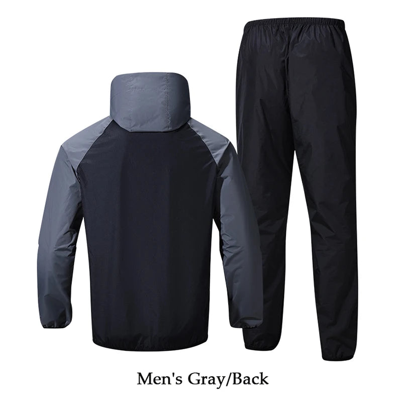 Men Fitness Weight Loss Sportswear Women Running Fitness Weight Loss Tracksuit Running Fitness Sportswear Fat Loss Sweating Suit