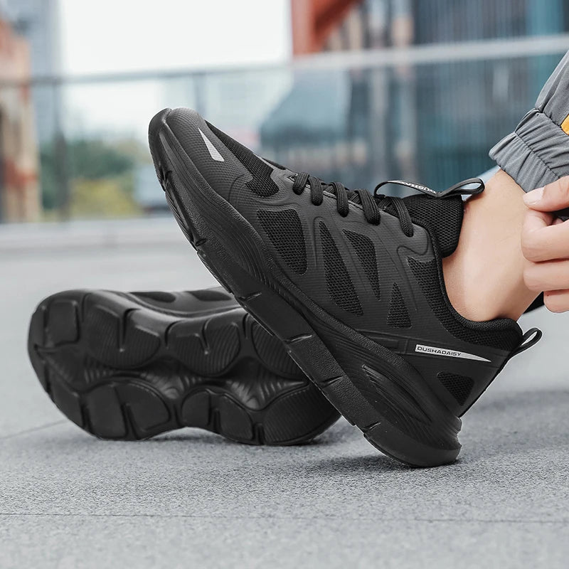 Unisex Summer Running Shoes Lightweight Men Women Fashion Sneakers Original Trainer Breathable EVA Elastic Lace up Sports Shoes