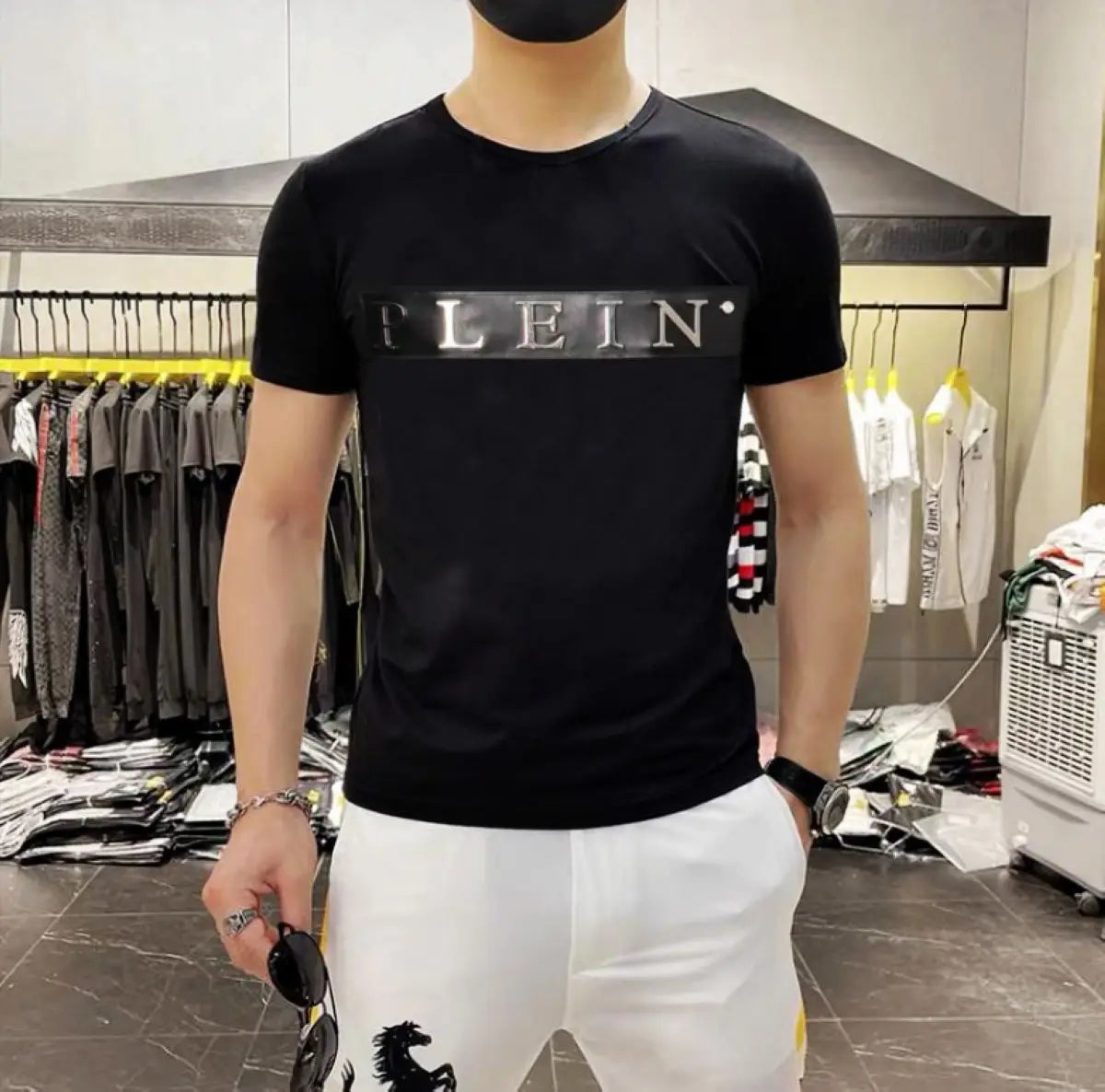 NEW Steel Label Fashion Short Sleeve Men'S T-Shirt Fashion Sytle Men'S T-Shirt 001 Gang