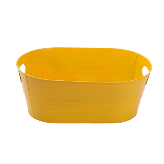 Galvanized Bucket Classic Rustic Vintage Storage Oval Bucket Bin Galvanized Metal Ice Bucket for Beverage Party Home Parties