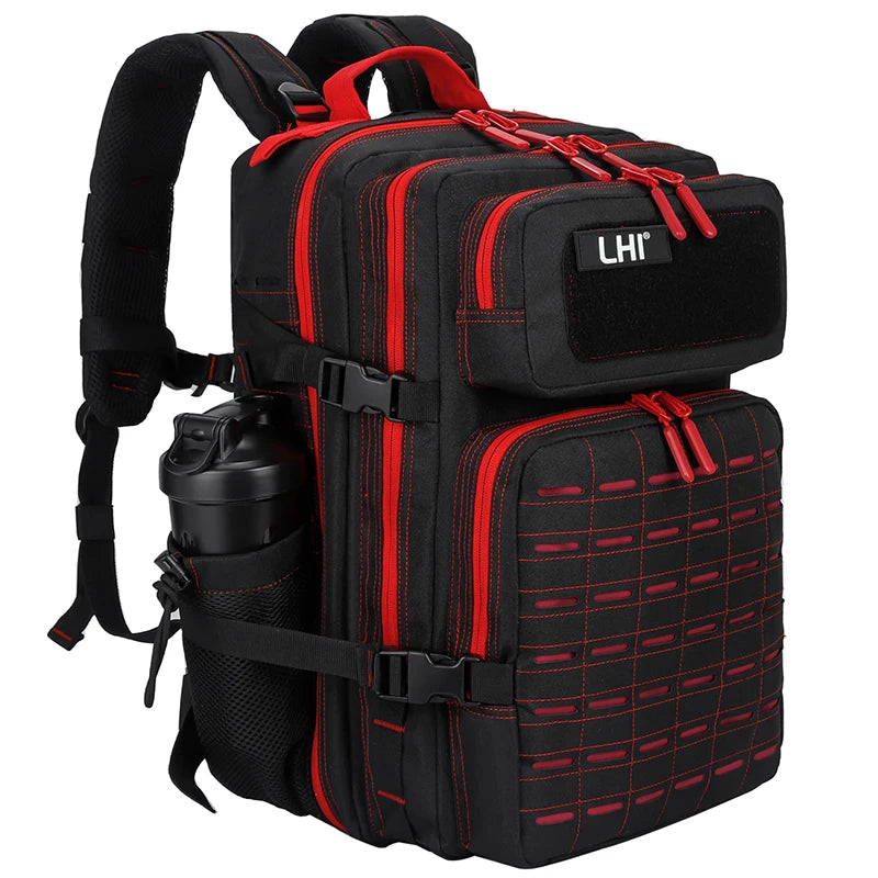 25L/35L/45L Gym Backapck Tactical Athlete Sports Fitness Bag Exercise Workout Weekend Travel Daypack with Bottle Holder