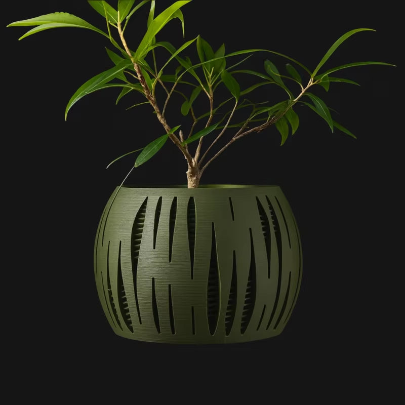 Biodegradable 3D Printed Plant Pot - Eco-Friendly Flower Planter for Home Decor and Sustainable Gifting