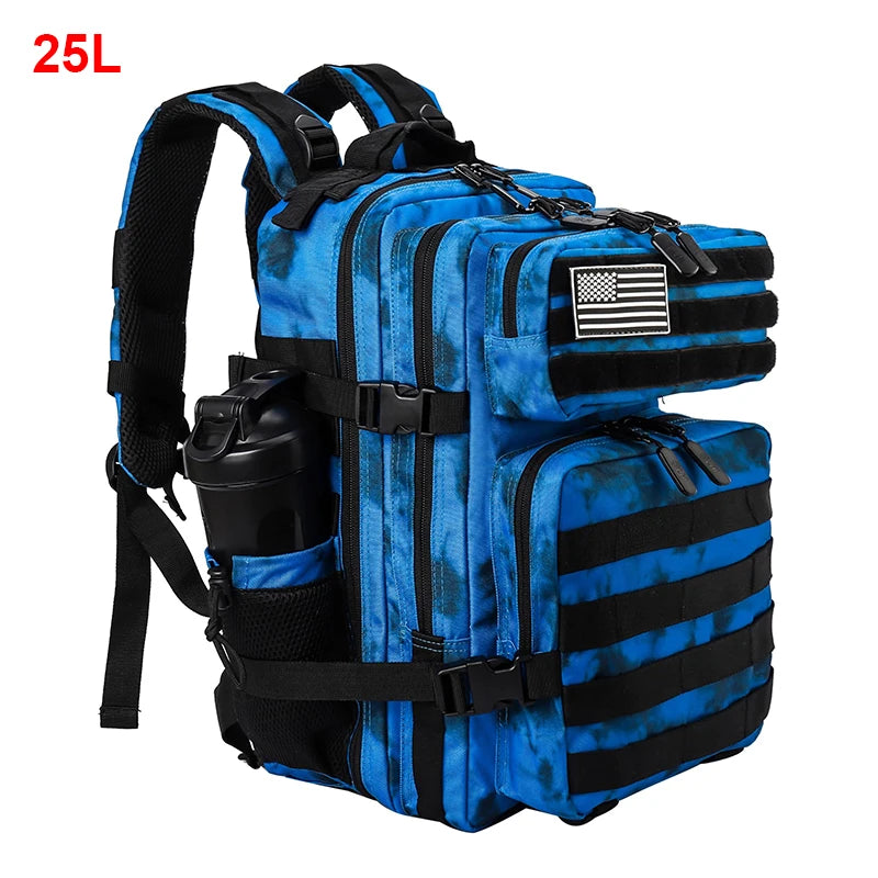 25L/35L/45L Gym Backapck Tactical Athlete Sports Fitness Bag Exercise Workout Weekend Travel Daypack with Bottle Holder