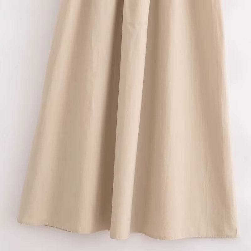Khaki Elegant Long Dresses 2025 Women'S Spring Sleeveless Black Dresses Fashion Casual Party Y2K Dress Vestidos for Female