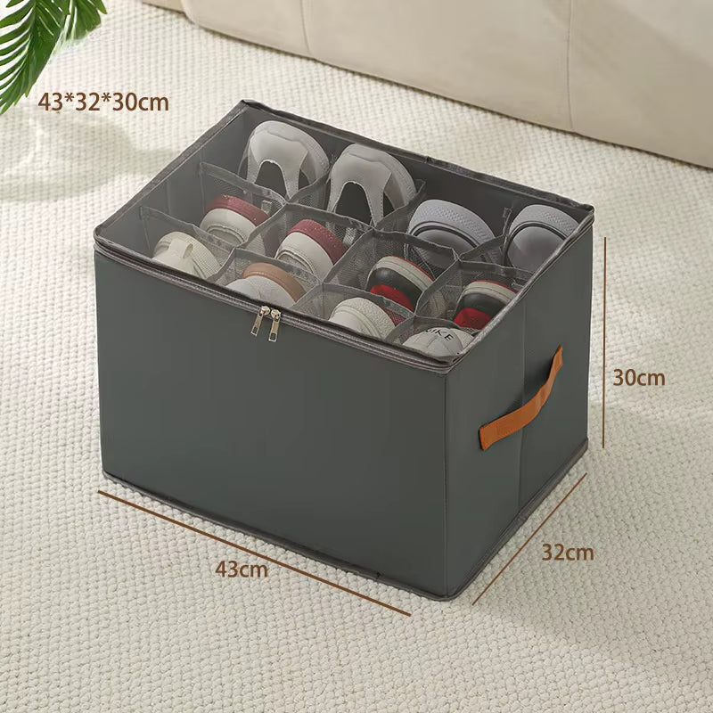 Foldable Shoe Storage Organizer - Dust-Proof and Space-Saving Shoe Cabinet