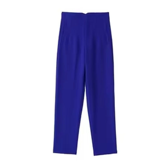 Women Elegant Solid Pencil Pants High Waist Pant for Women Casual Streetwear Woman Trousers Office Wear Chic Pant