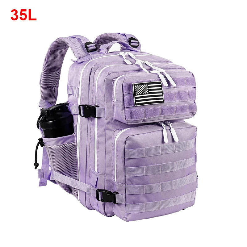 25L/35L/45L Gym Backapck Tactical Athlete Sports Fitness Bag Exercise Workout Weekend Travel Daypack with Bottle Holder
