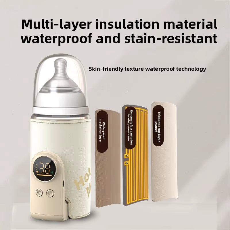 Baby Milk Warmer Baby Nursing Bottle Heater, Portable USB Bottle Warmer for Car, Outdoor Travel Accessories Outdoor Portable
