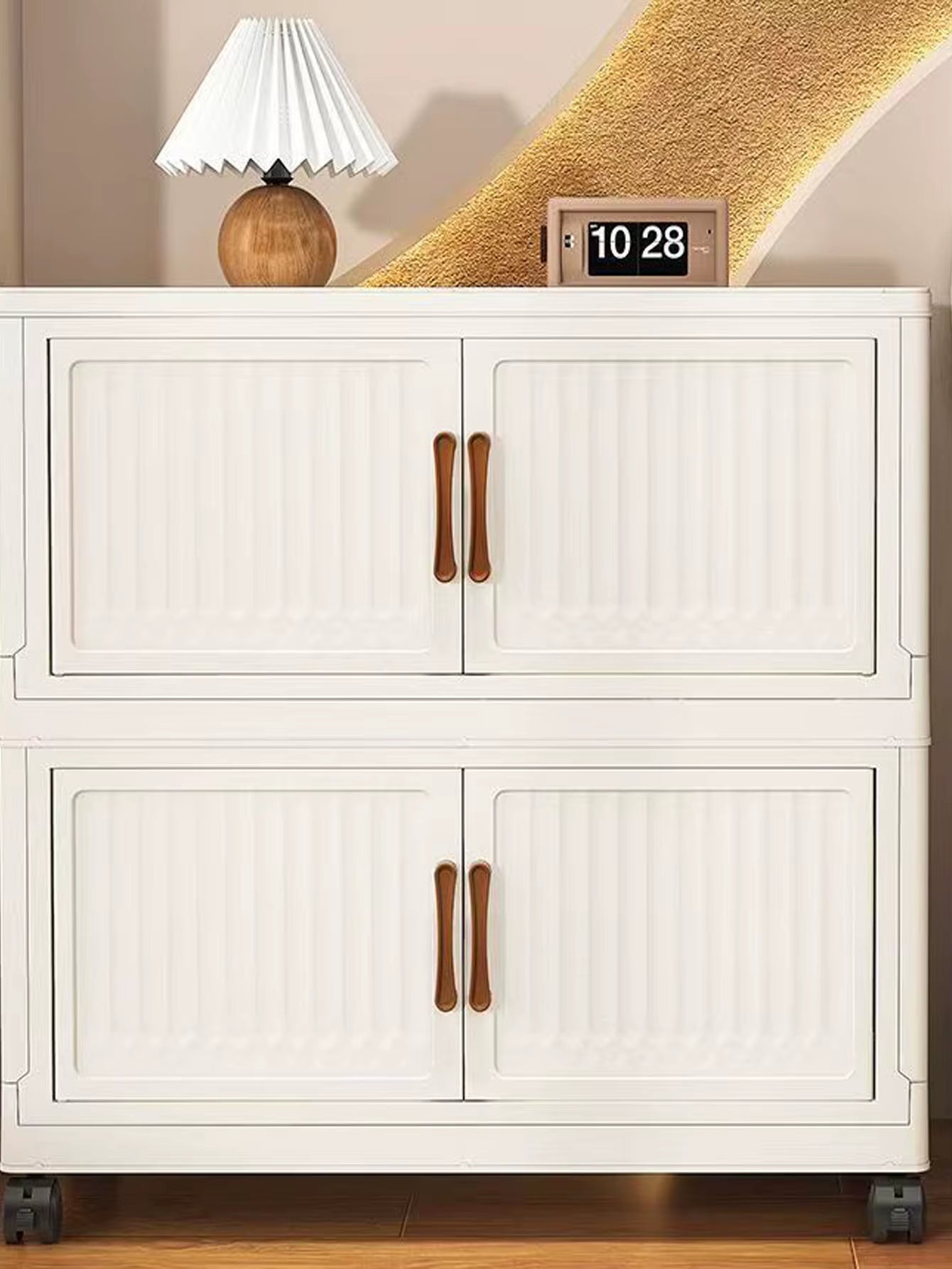 Extra Large Capacity Foldable Storage Cabinet for Household Items, Clothes, Toys, and Snacks